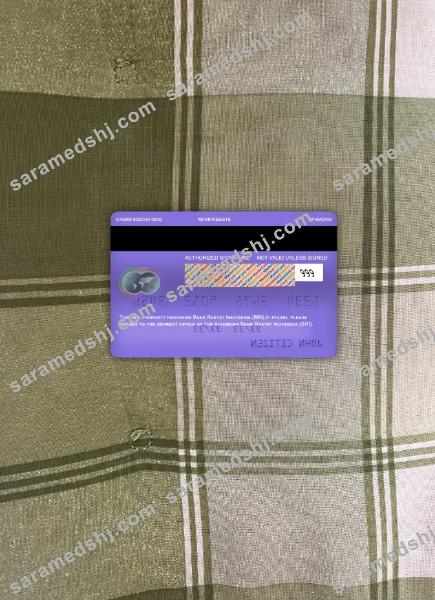 Indonesia Bank Rakyat Indonesia (BRI) mastercard photolook back
